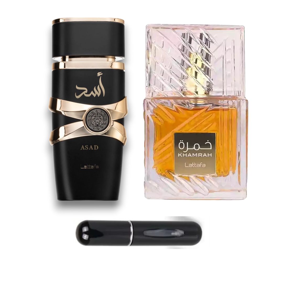 KHAMRAH + ASAD PERFUME - ORIGINAL LATTAFA* ( REGALO PERFUME BOX😍🎁 )